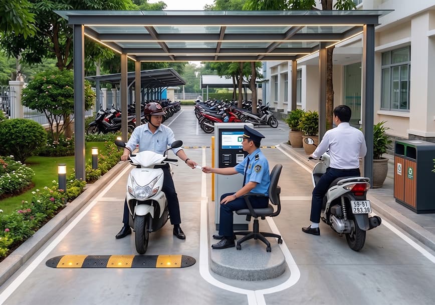 Dự án Hệ Thống Giữ Xe UBND Quận 8