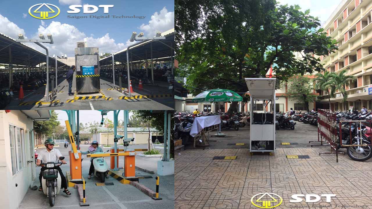 Cho thuê máy giữ xe thông minh bằng thẻ từ