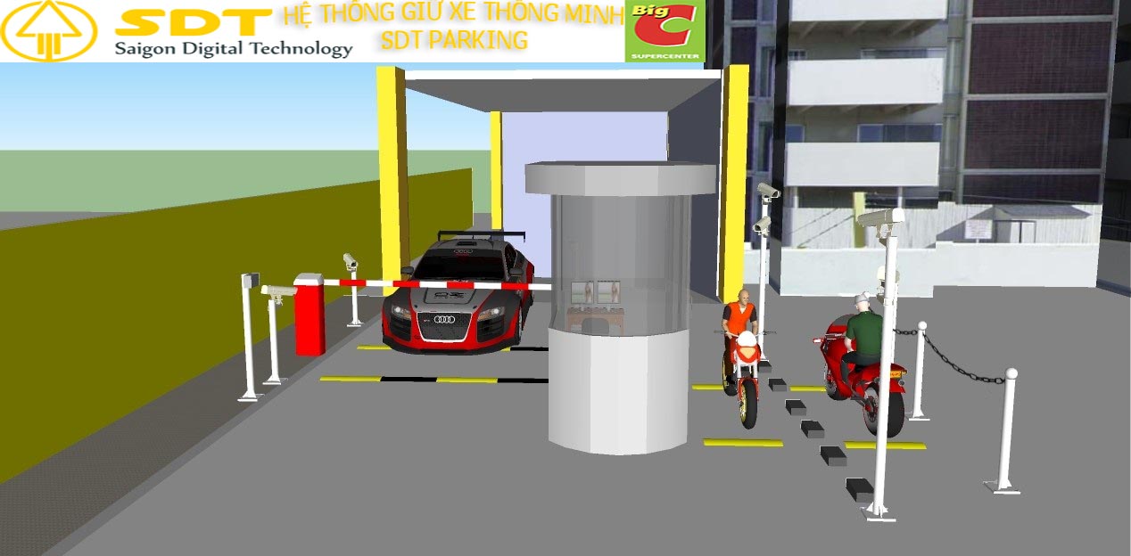 Máy giữ xe thông minh3 làn xe