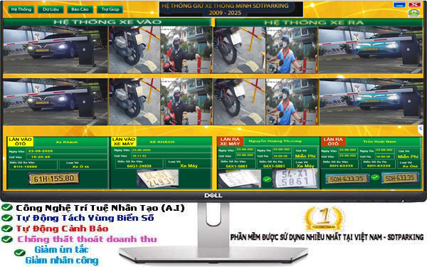 Phần mềm giữ xe thông minh SDT Parking