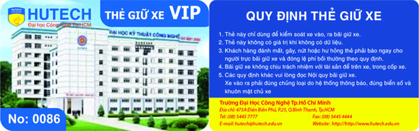 Thẻ từ dùng cho hệ thống giữ xe thông minh